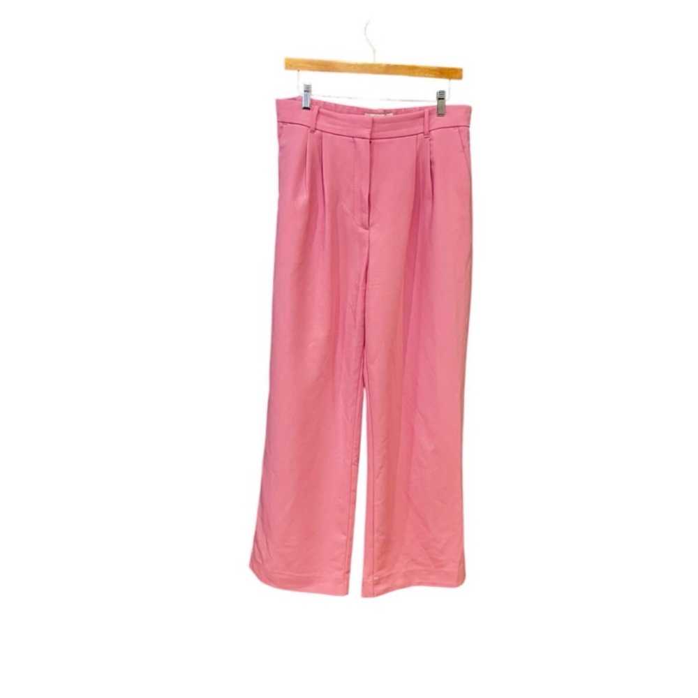 Abercrombie & Fitch Pink Wide-Leg Trousers – Size 14 (32W)
